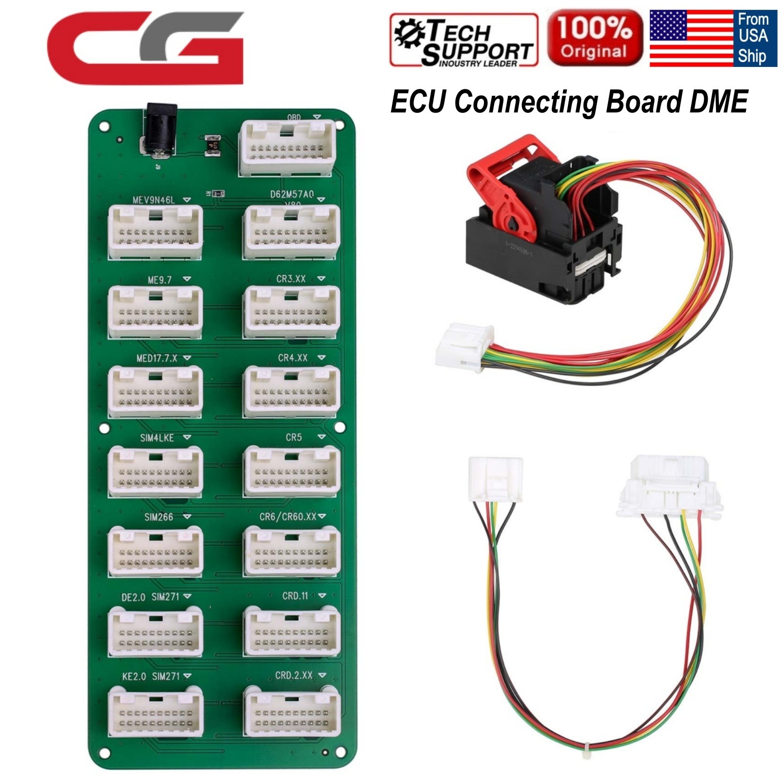 CGDI E-C-U Connecting Board DME Cable for Data Reading/Clear 14 DME-DDE Models