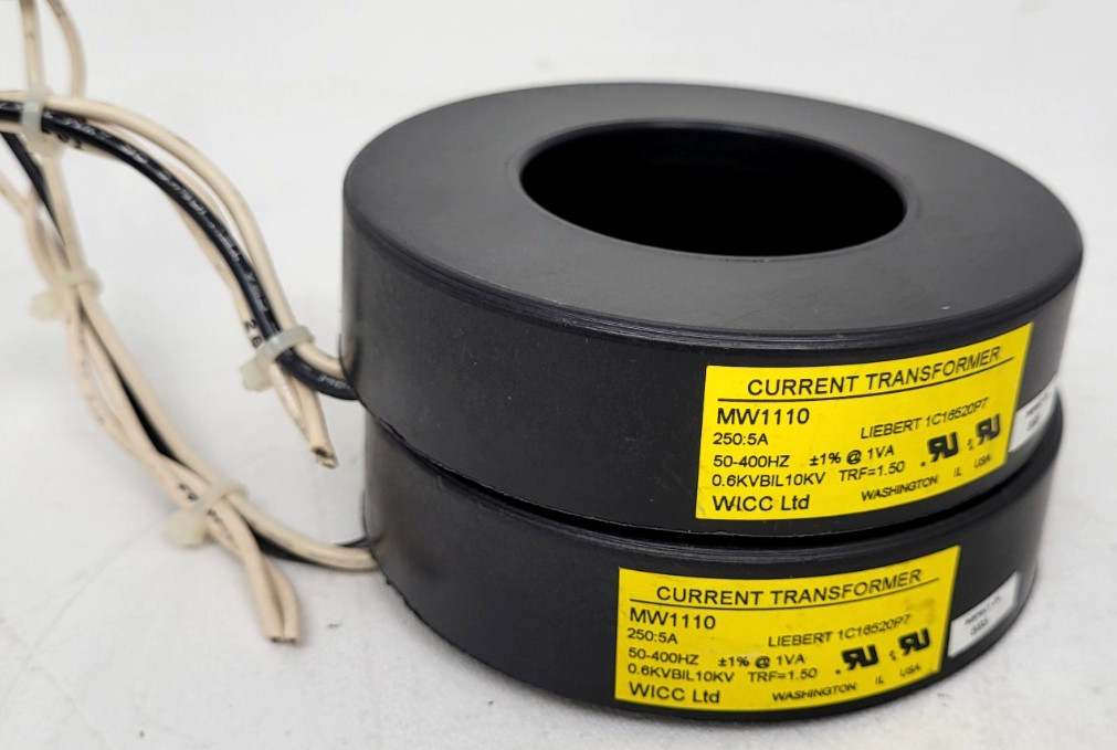 (Lot of 2) MW1110 WICC Current Transformer 250:5A  - Next Day Option
