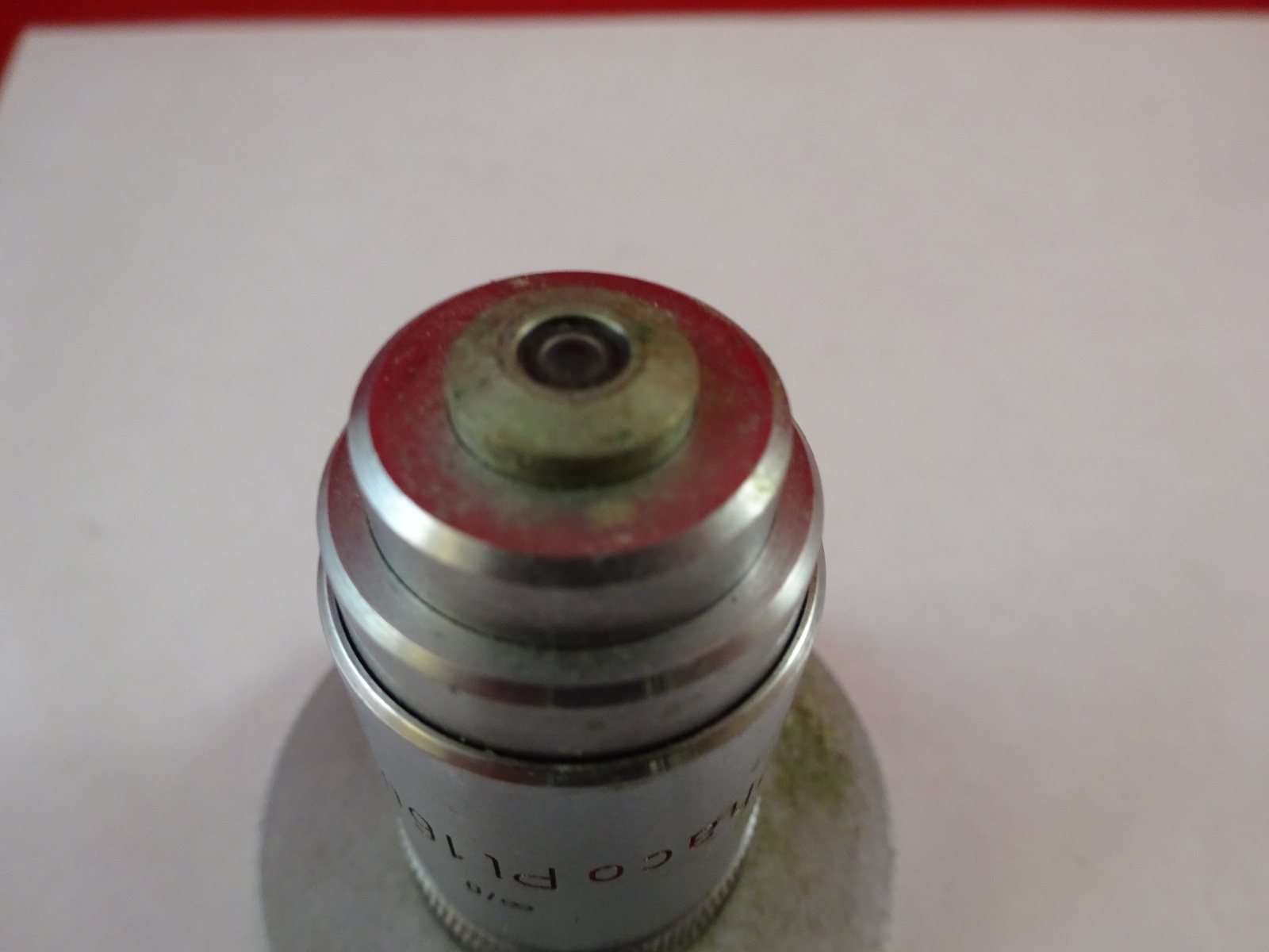 MICROSCOPE PART OBJECTIVE LEITZ PHACO PL 160X OPTICS AS IS BIN#K8-B-10