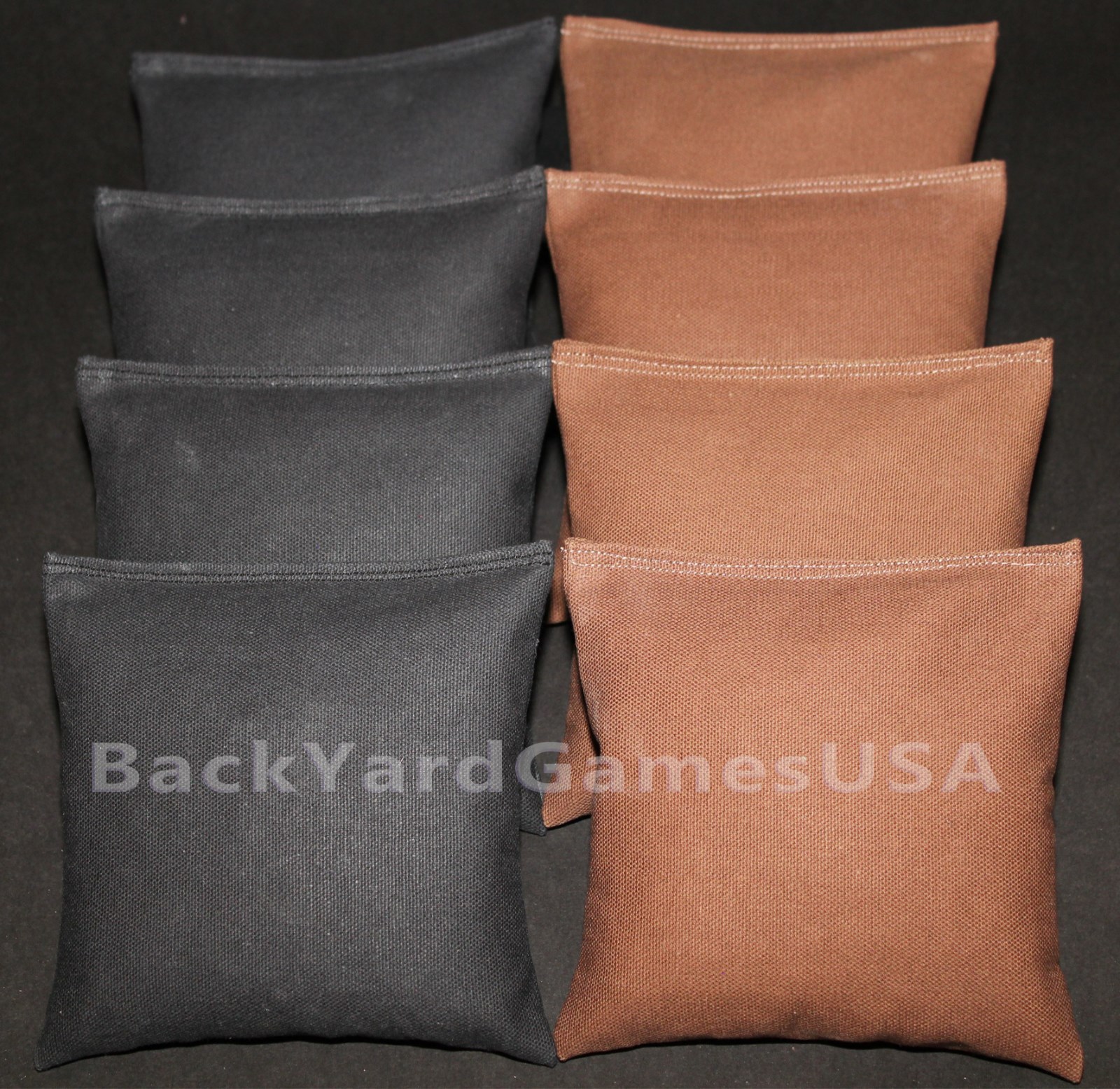 ALL WEATHER Saints CORNHOLE BEAN BAGS Black & Brown Resin Filled Game Bags
