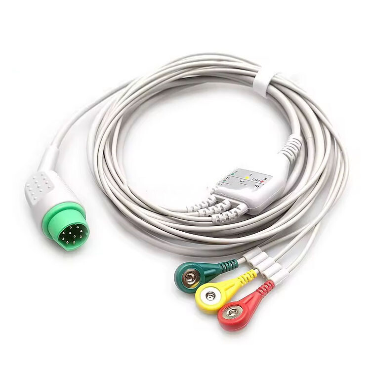Siemens 600,Serie 10 pin 3 leads one-piece ecg ekg Sap lead patient monitoring