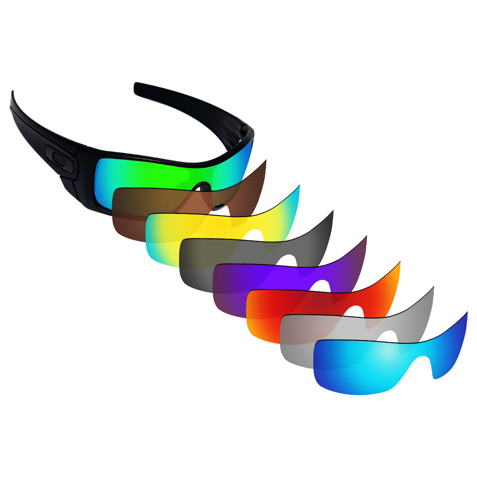 Hawkry Polarized Replacement Lenses for-Oakley Batwolf OO9101 Sunglass - Options