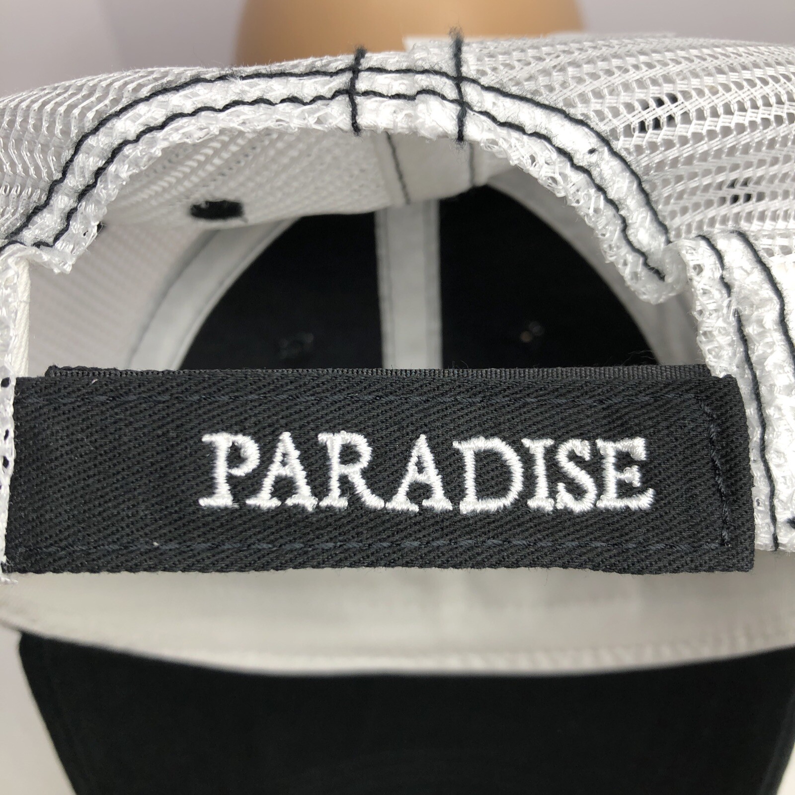 Margaritaville 1977 Hollywood Jimmy Buffet Black White Adj. Trucker Hat Cap New