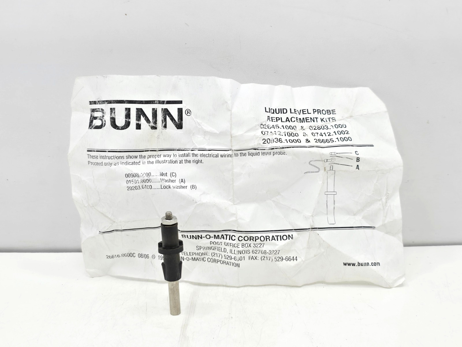 BUNN 20936.1000 PROBE REPLACEMENT KIT