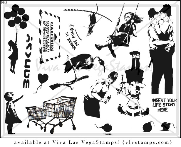 Unmounted Rubber Stamp Plate, Unmounted/Uncut Pink Rubber Stamps