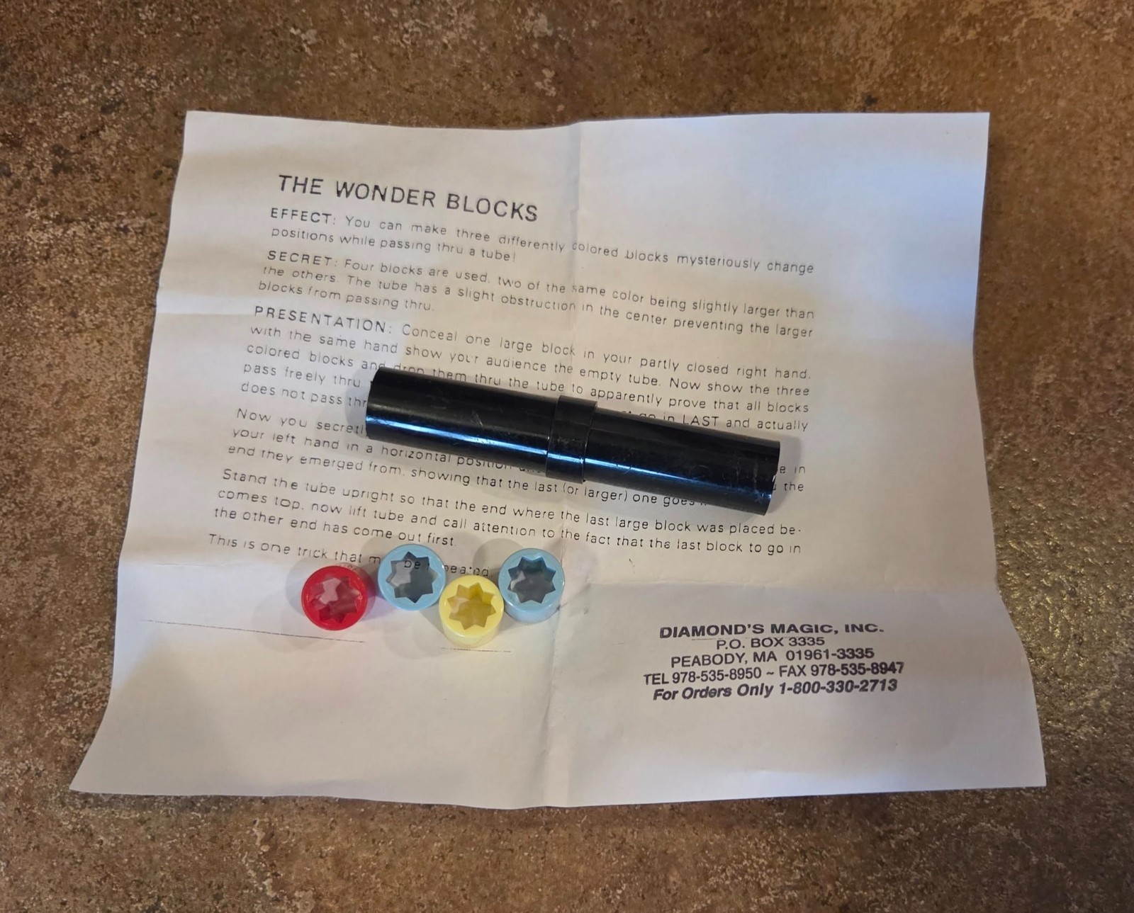 Wonder Blocks Magic Mentalism Tricks