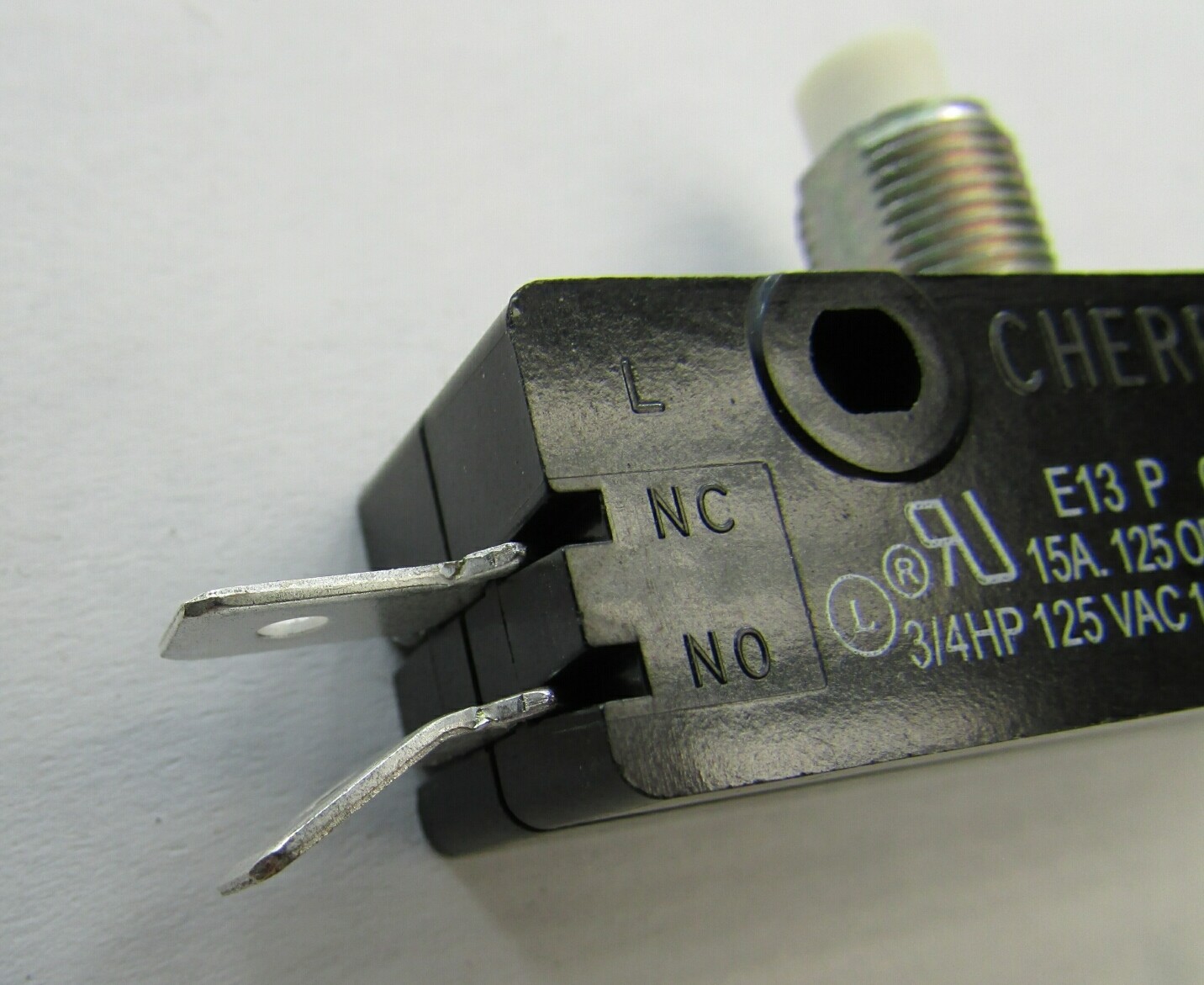 Lot 2 Cherry E13 15A Normally Open/Closed Pushbutton Switch 125/250 VAC E13-65L0
