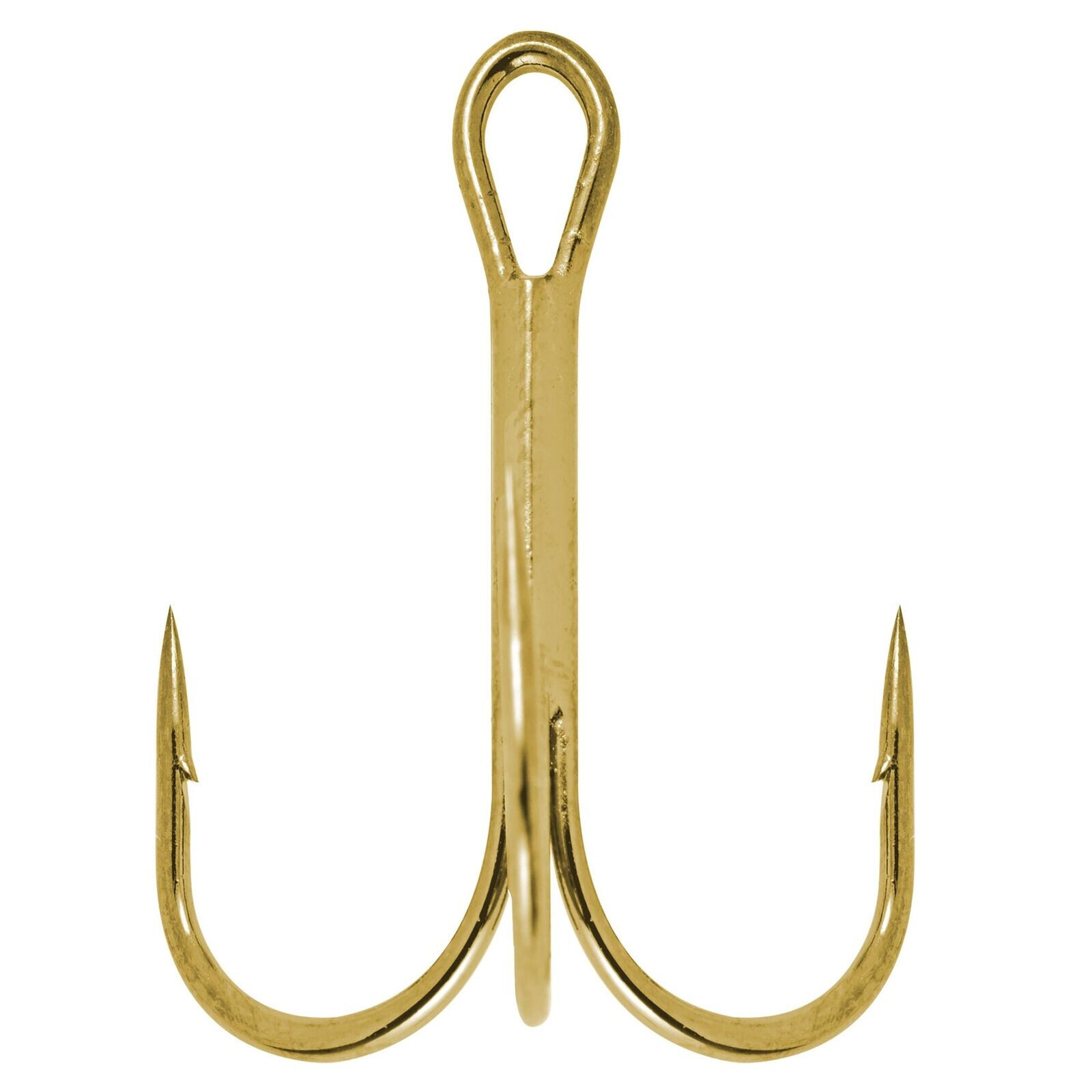 50 Chemically Sharpened Gold Treble Fishing Trout Hooks Size 14