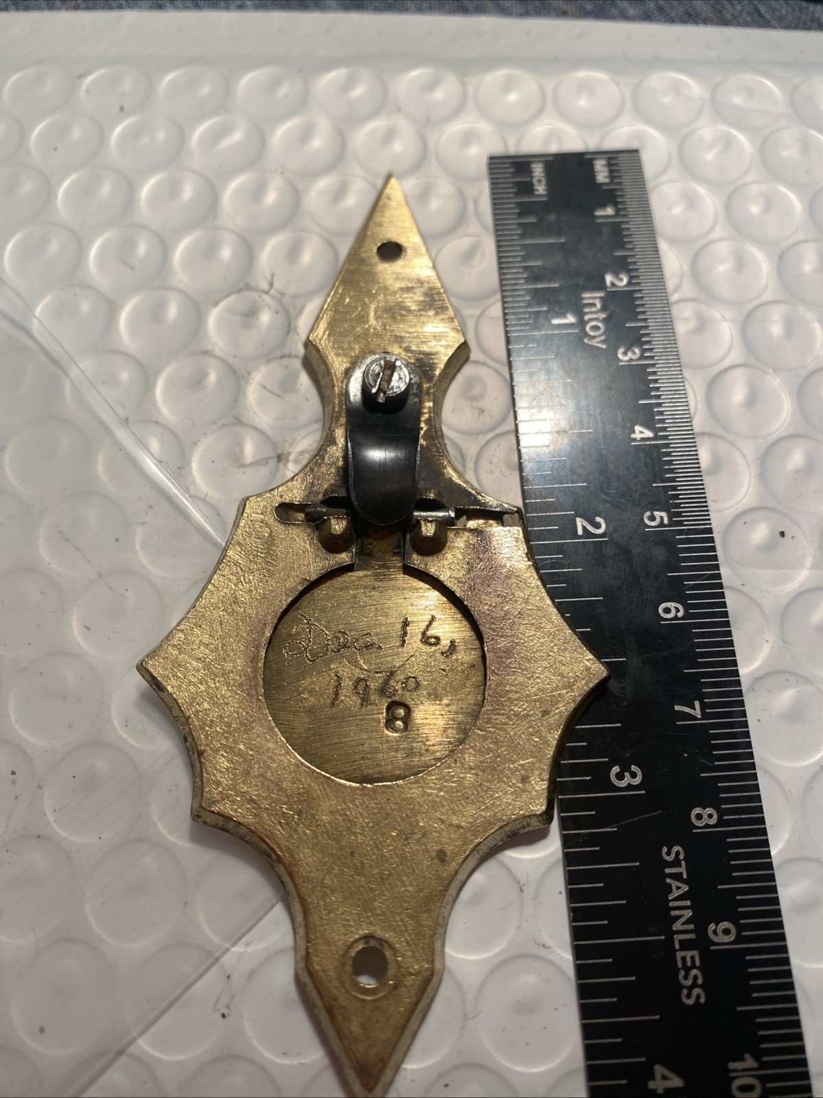 Brass Patch box For Muzzleloader