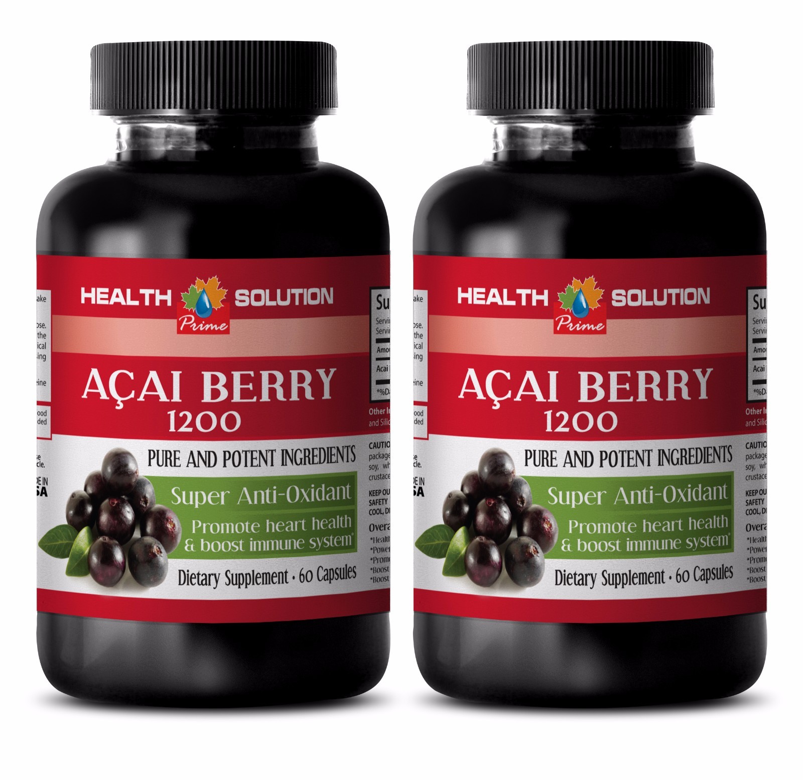 Detox now - ACAI BERRY 1200 SUPER ANTIOXIDANT- Energy booster 2B