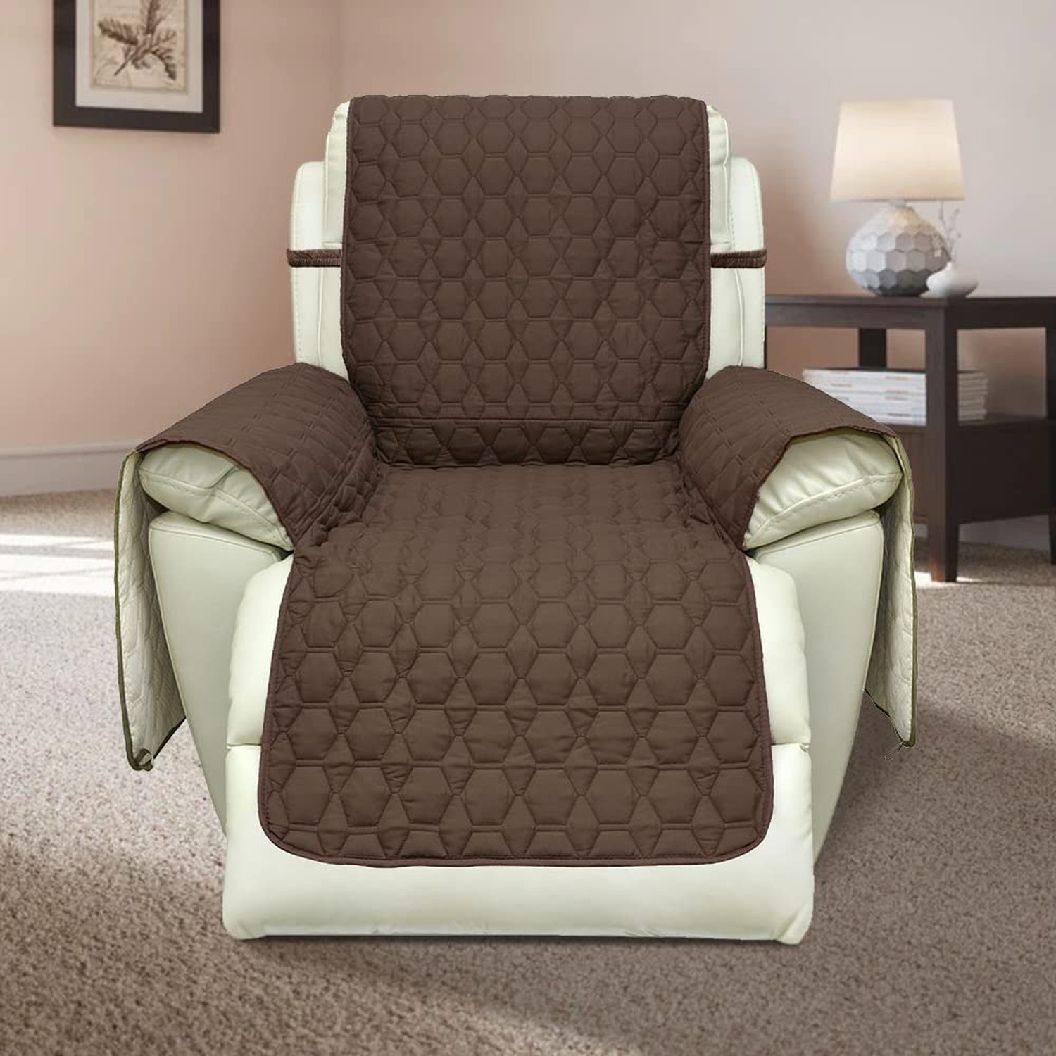RBSC Home 30 Inch Recliner Cover - 100% Waterproof Slipcovers Anti-Slip Large...