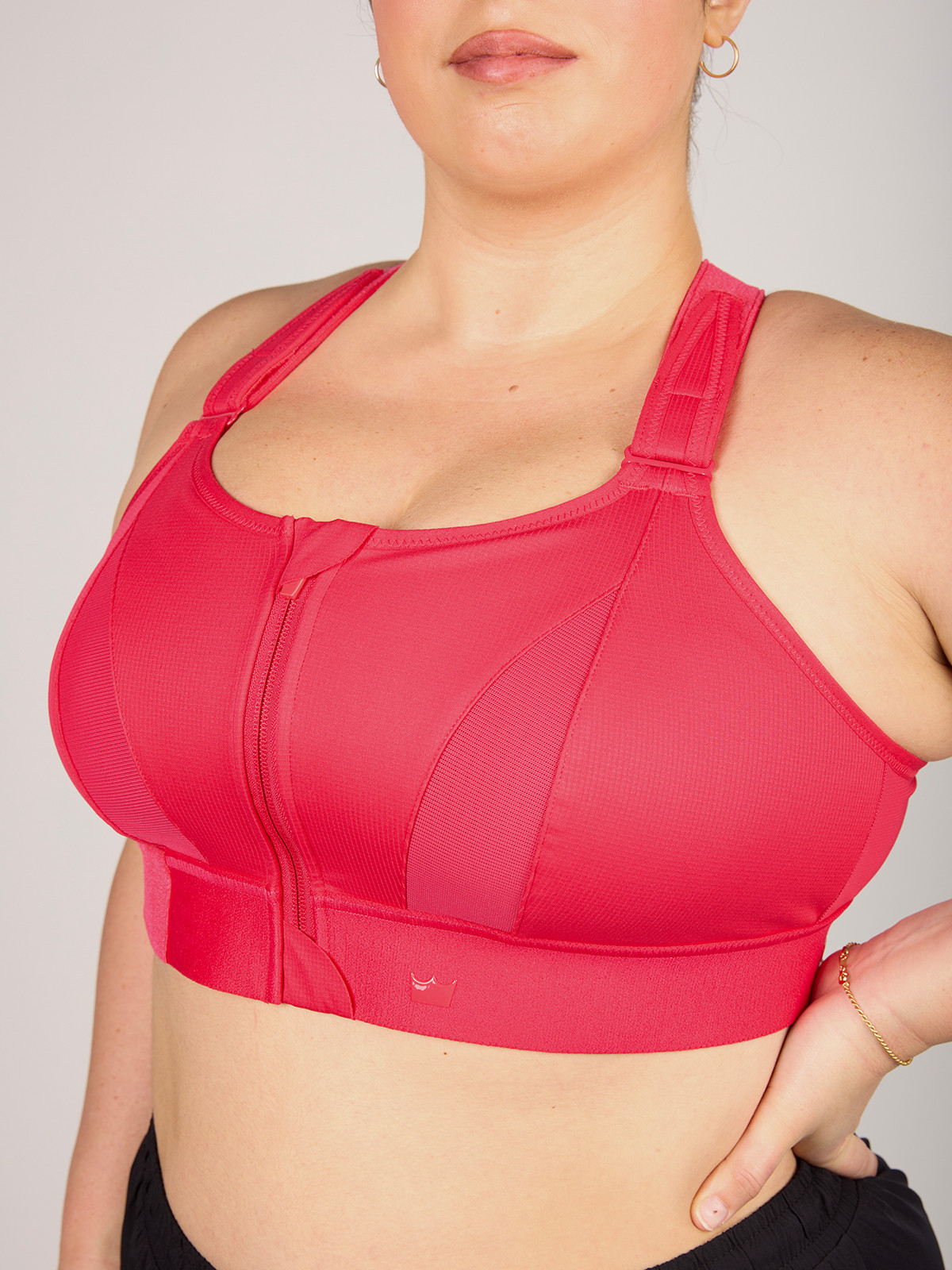 SHEFIT ULTIMATE Viva Magenta Sports Bra 1Luxe Supportive Fitness Gear