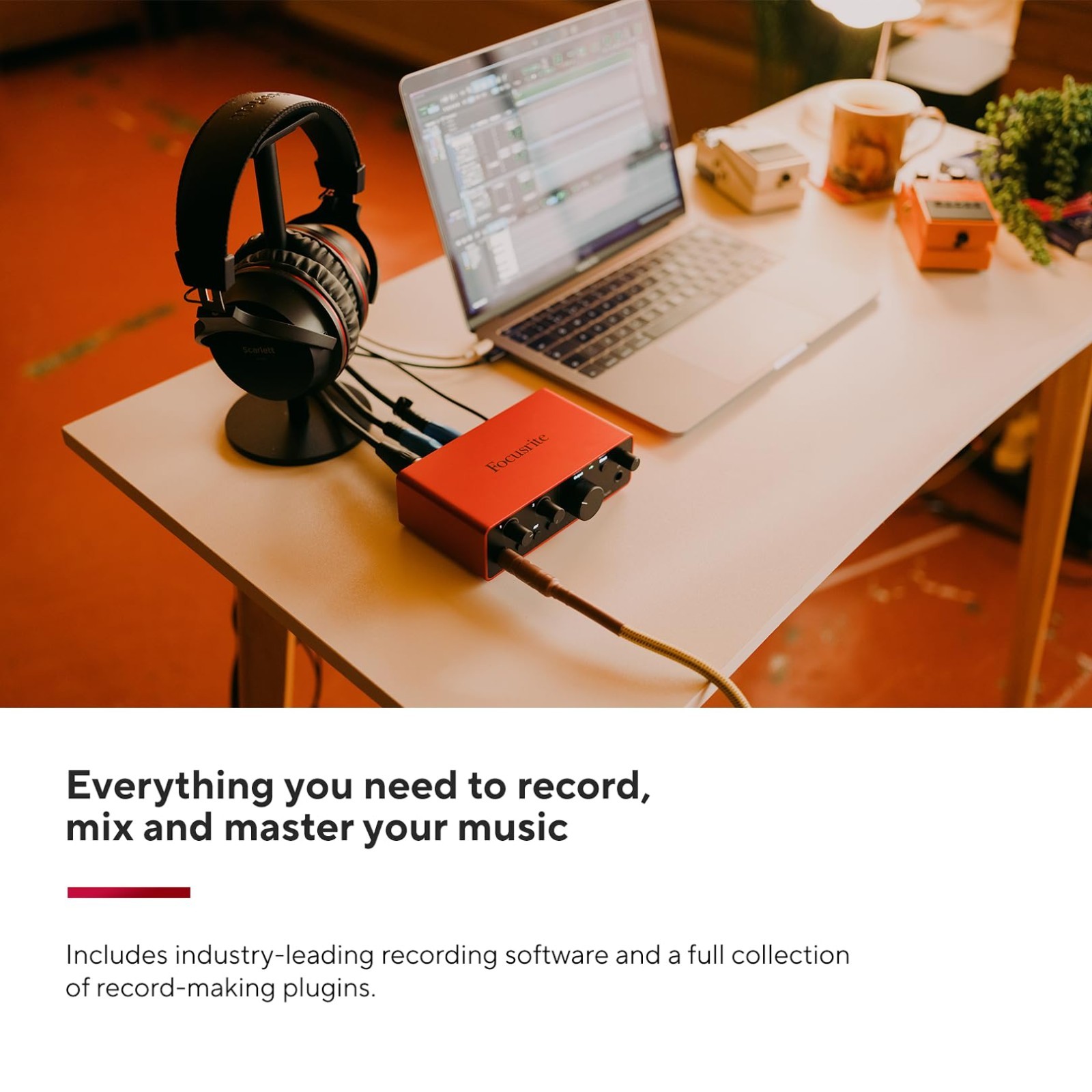 USB Audio Interface for Guitarists, Vocalists & Producers - Studio Quality Recor