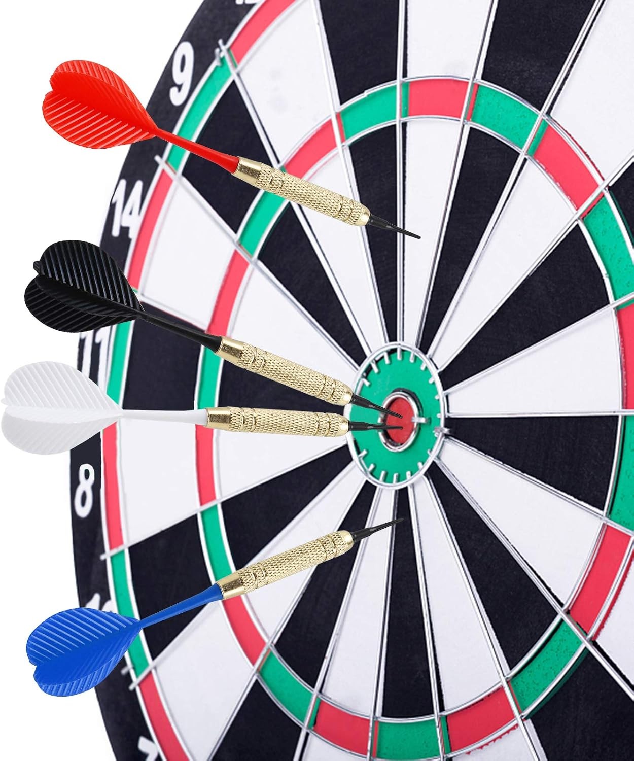 Soft Tip Darts Set, 18g Plastic Tip Darts with 100 Extra Black Tips