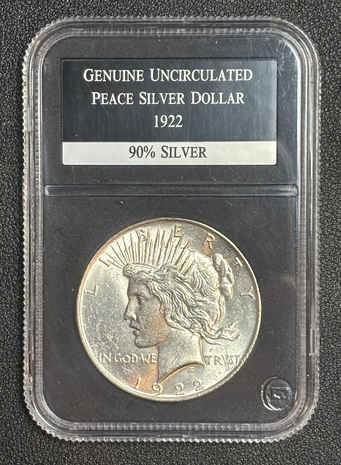1922 P Peace Dollar - Uncirculated Slab
