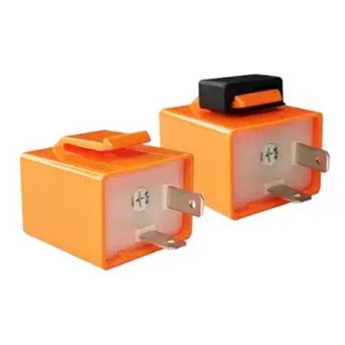 2Pcs 2-Pin 12V Speed Adjustable LED Electronic Flasher Relay Fix Motorcycle Turn