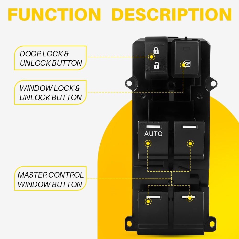 New Driver Left Master Power Window Door Switch For Honda CRV 2011 2012 2013