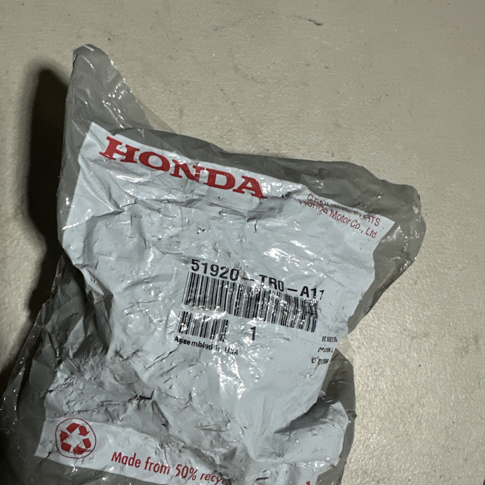 Genuine Honda Upper Mount 51920-TR0-A11