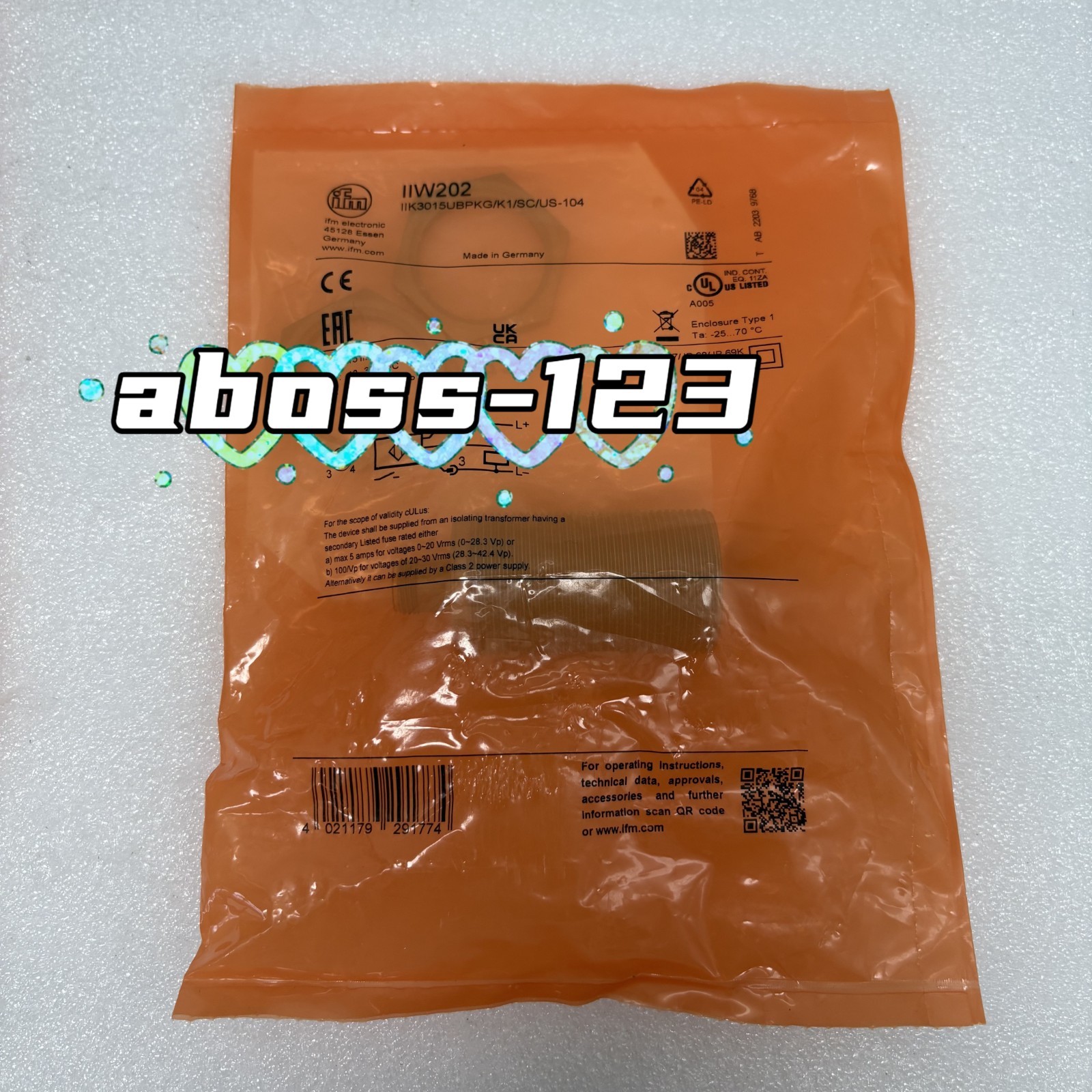 IFM IIW202 Proximity sensor#1pcs New In Box