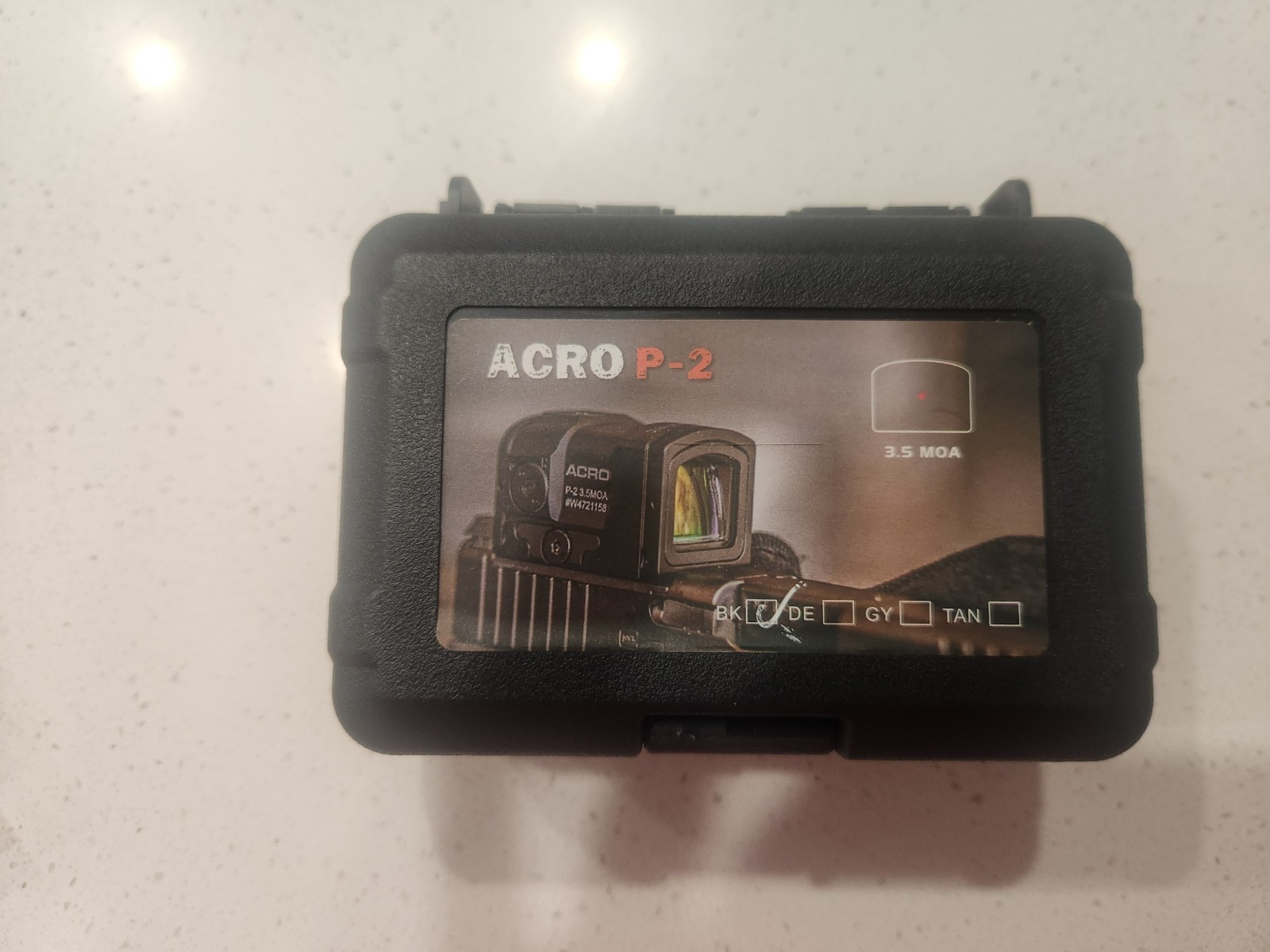 ACRO P2 Enclosed 3.5 MOA Red Dot Airsoft 22LR 5.56 (WITH ADPTER PLATE)