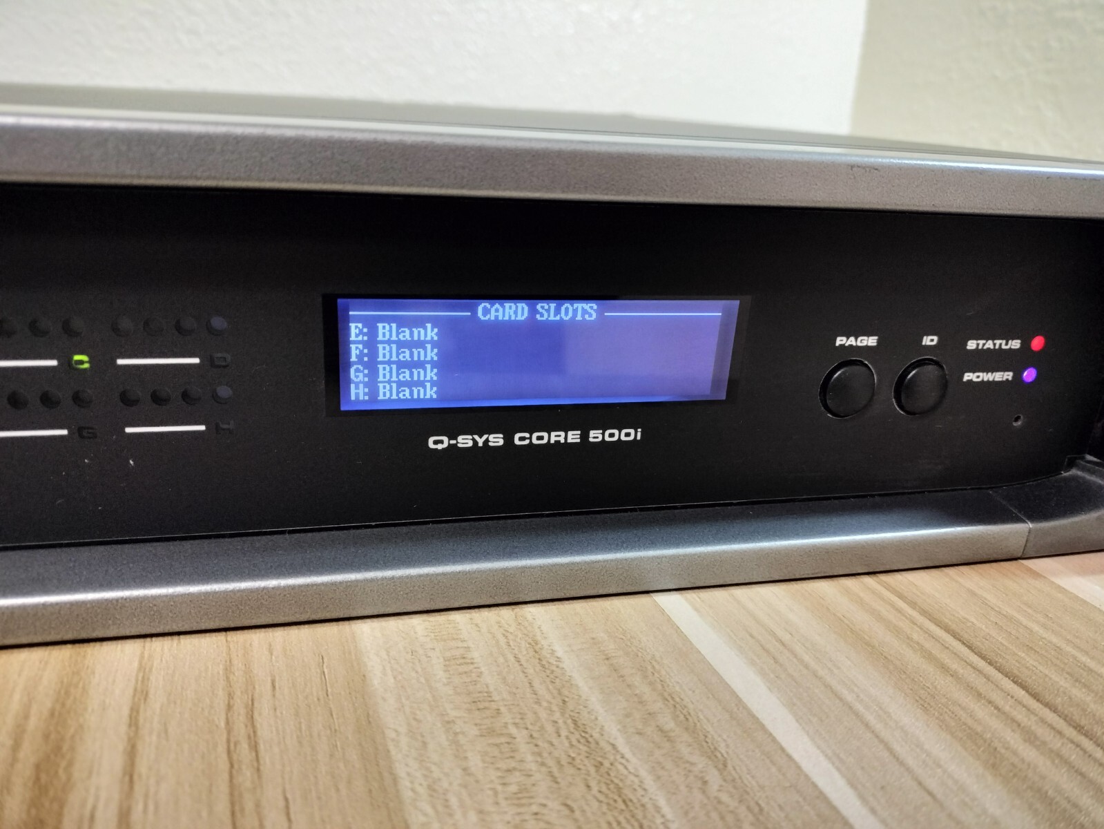 QSC Q-SYS Core 500i Integrated System Processor w/ 3 cards
