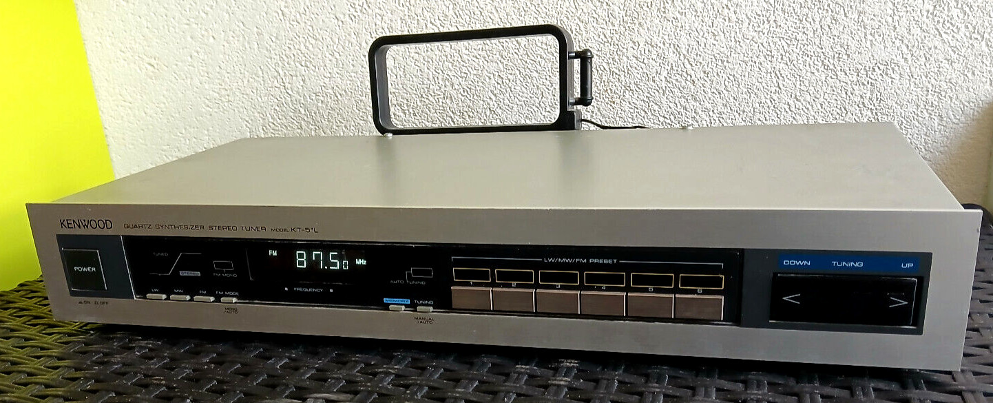 KENWOOD KT-51L VINTAGE STEREO TUNER Radio Tuner Hi-Fi Silver