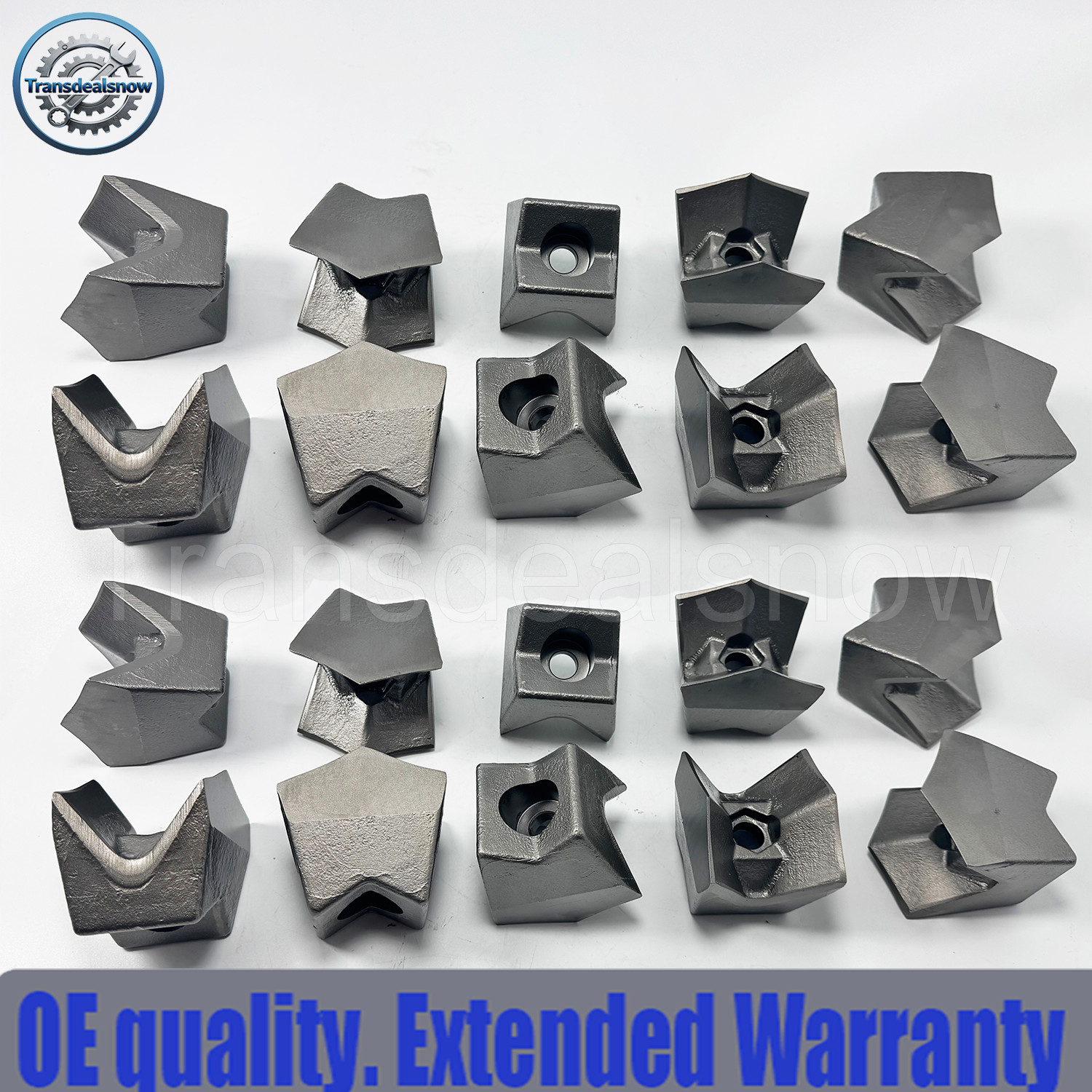 For Fecon Cubit Reversible Knife Teeth Blade New 20Pcs Replacement US