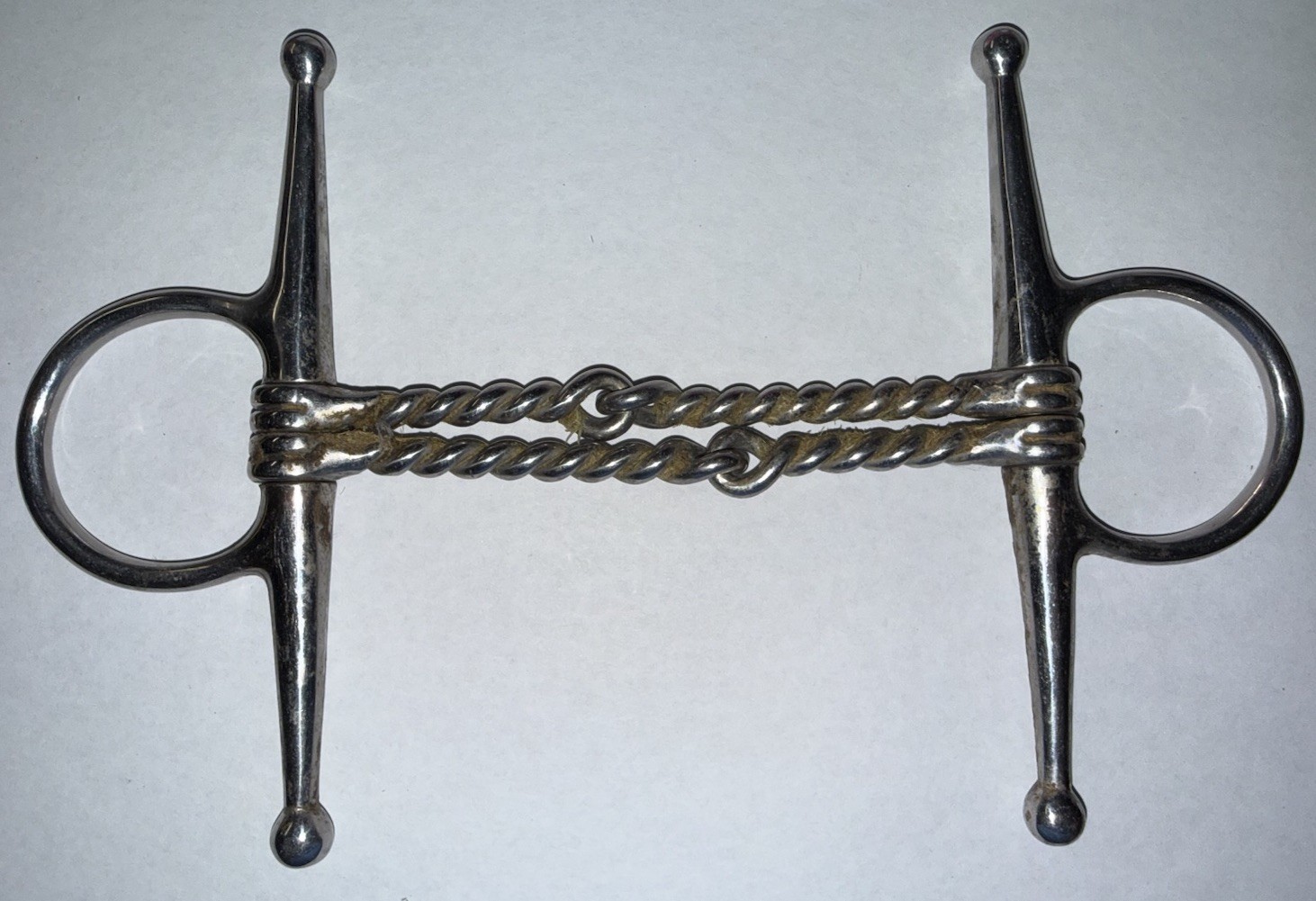 Full Cheek Twisted Double Wire English Horse Bit Size 4.75