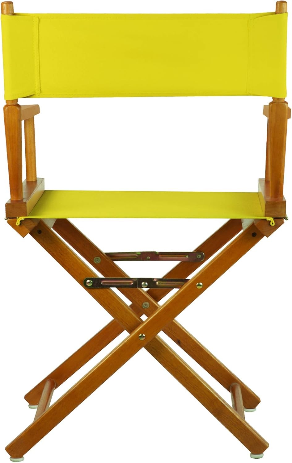 Director's Chair ,Honey Oak Frame/Yellow Canvas,18" Classic Height