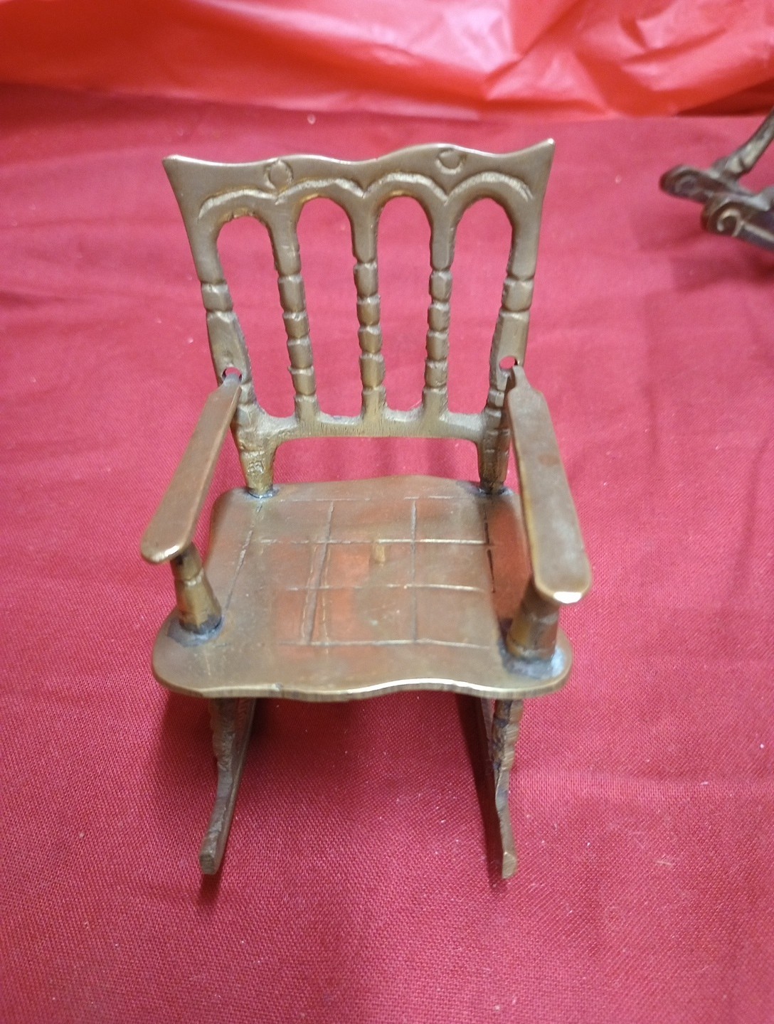 Solid Brass Antique Rocking Chair Furniture Made In India