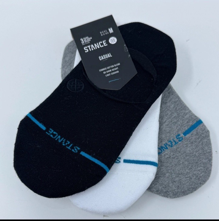 Stance Womens No Show Socks 3 Pair Medium 8-10.5 Casual Cotton NIP