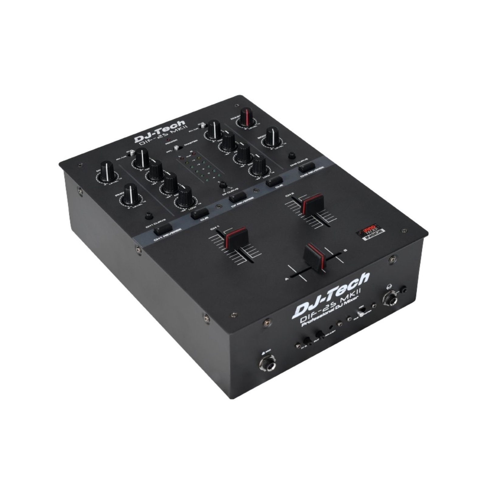 DJ Tech, 2 DJ Mixer, Black, One Size (DIF2SMKII)