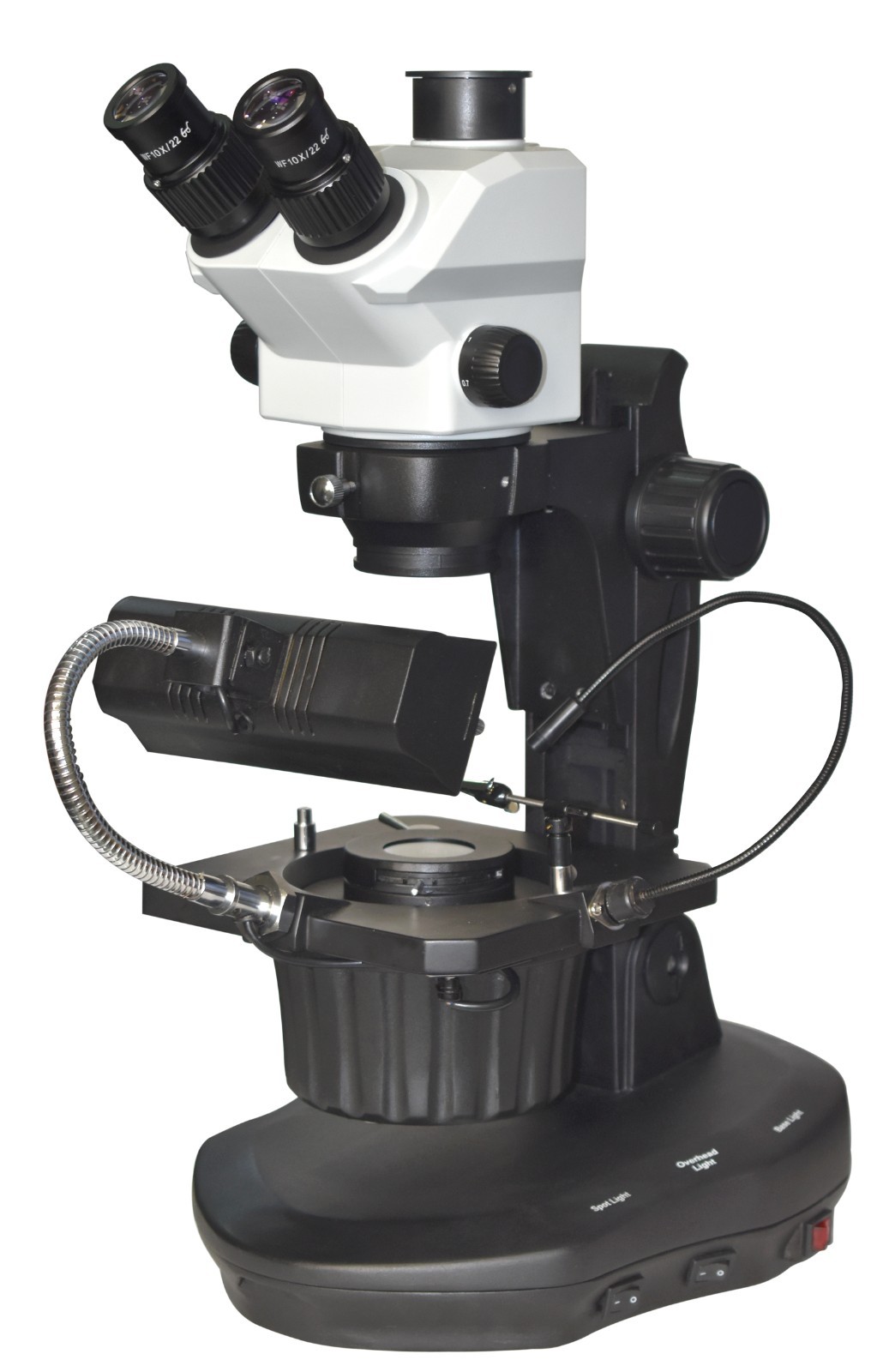 Long Working High Zoom Stereo Gemmology Gemstone Jewellery Darkfield Microscope