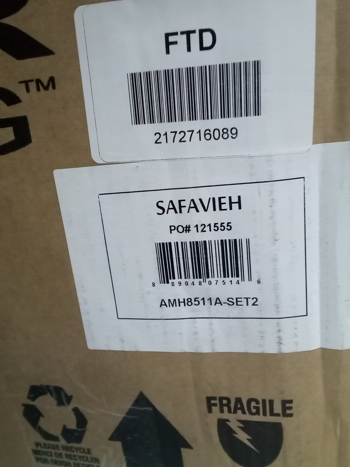 Safavieh Burris Side Chair, Reduced Price 2172716089 AMH8511A-SET2
