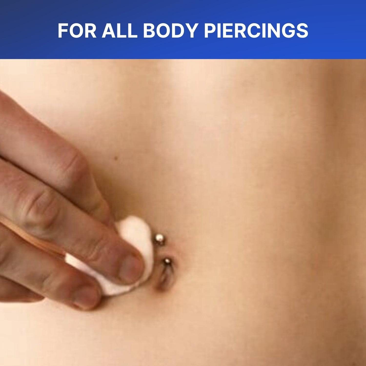 Piercing Aftercare Spray - Saline Cleaning Solution Nose Belly Ear Piercing C...