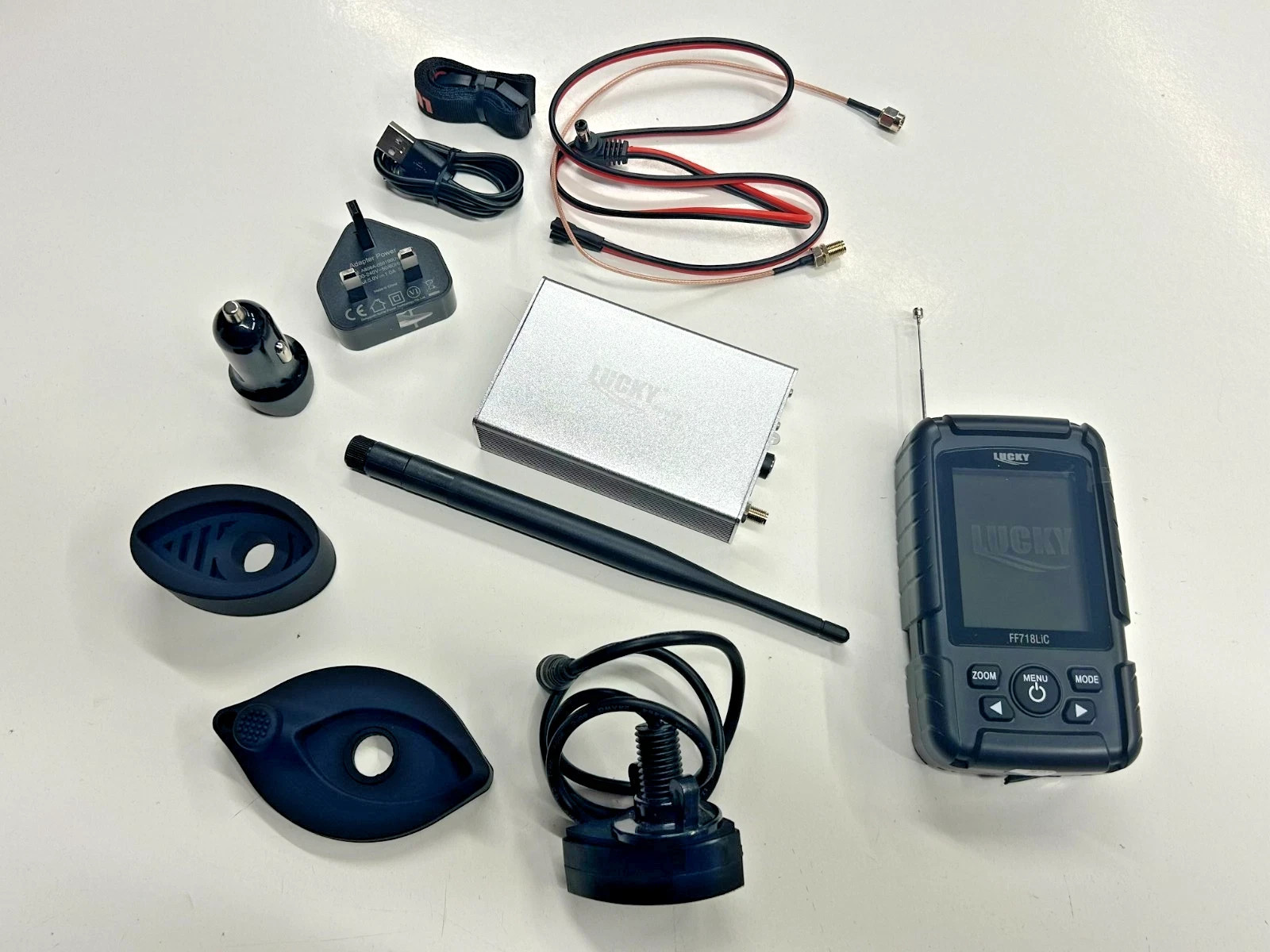 Fish finder for Bait Boat, 500 Meter range, Depth, Contours, Colour Screen, Carp