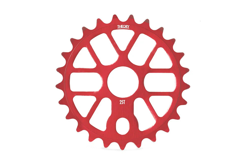 THEORY VERIFY BMX SPROCKET - 25T - CHAINRING - RED