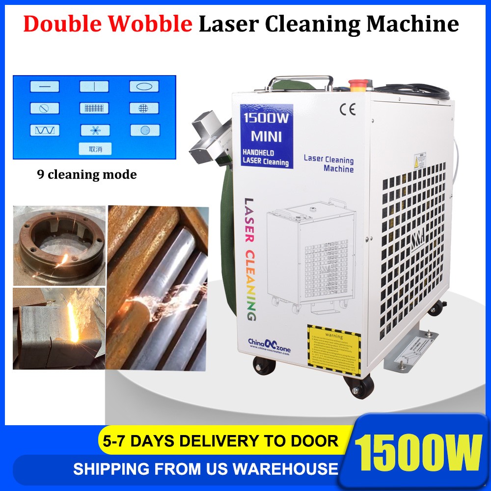 🔥Hot BWT 1500W Handheld Fiber Laser Metal Cleaning Machine Rust Removal