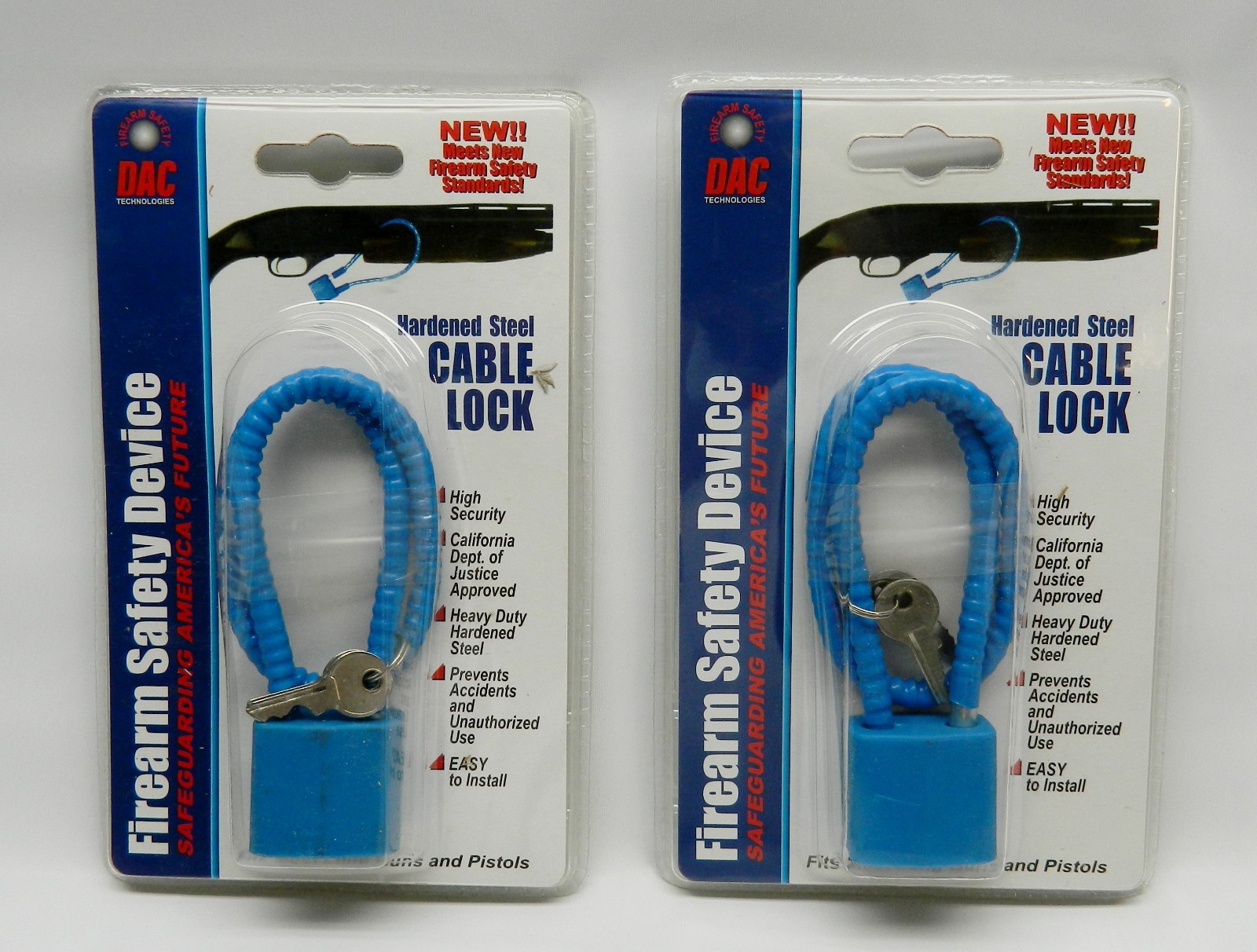 NEW Lot of 2 GUN LOCKS, Firearm Safety Device DAC Technologies Model #CL551