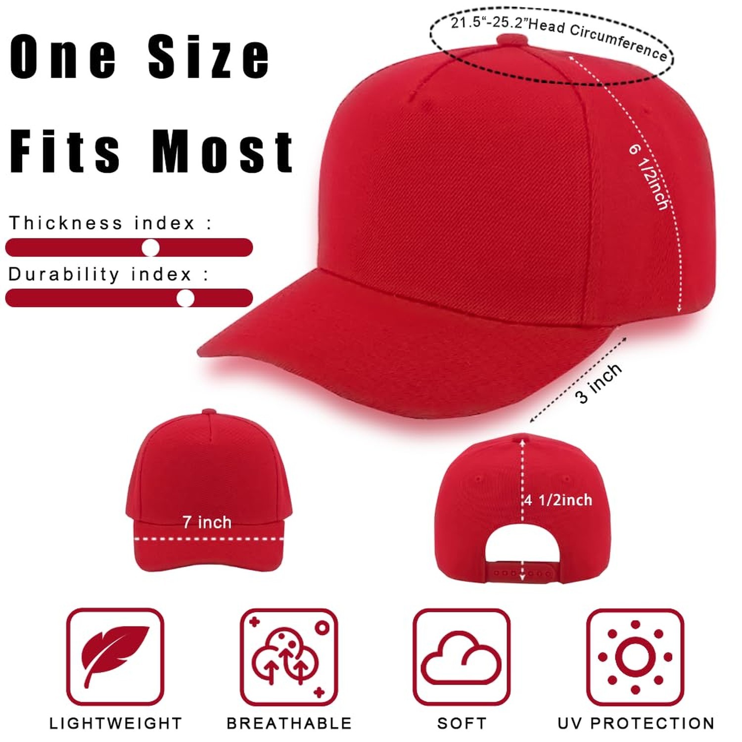 ZH 12 PC 5 Panel Baseball caps, Bulk Baseball caps, Customizable DIY Design, ...