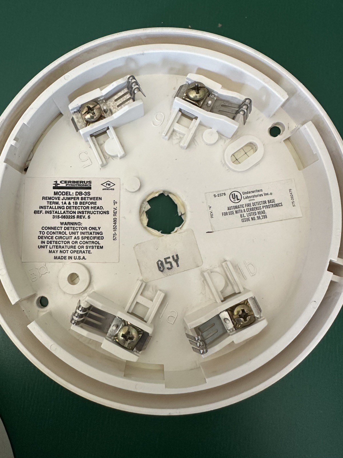 Cerberus Pyrotronics ID-60IB Fire Duct Smoke Detector Professionallycleaned/test