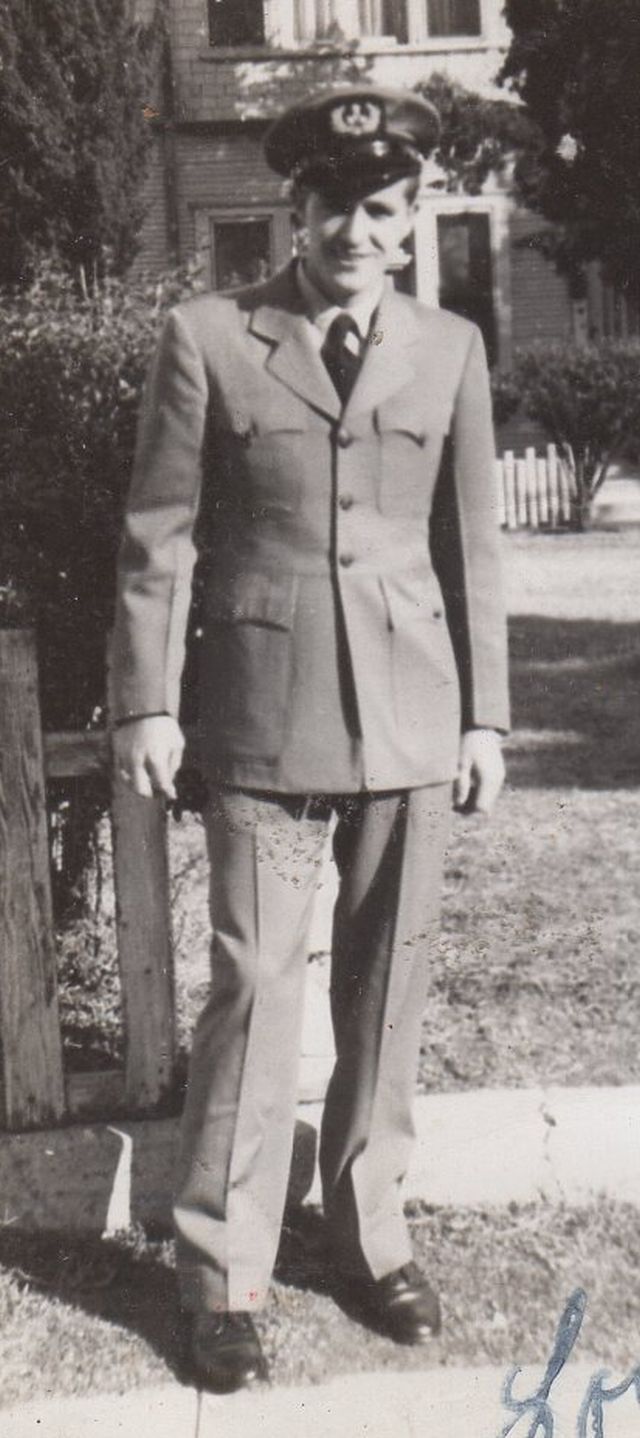 Vintage Photograph Airline Pilot In Uniform free Shipping
