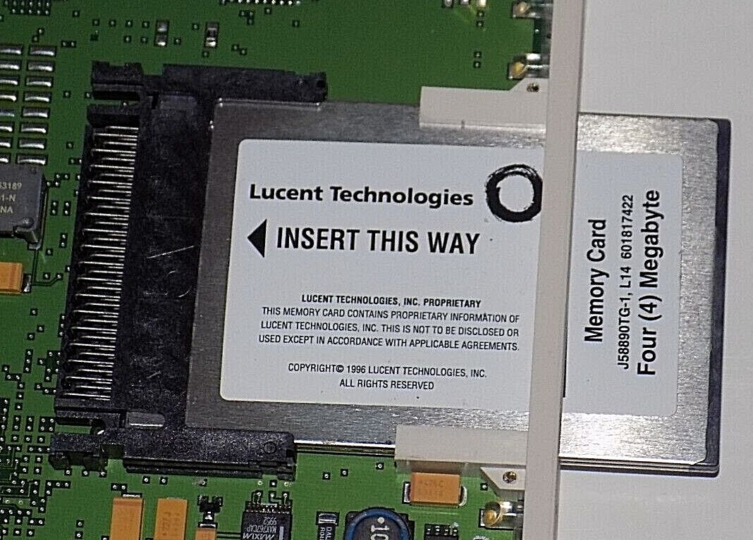 Lucent TN794 V12 NETCON/PKT INTFC w/ 4 megabyte Memory Card