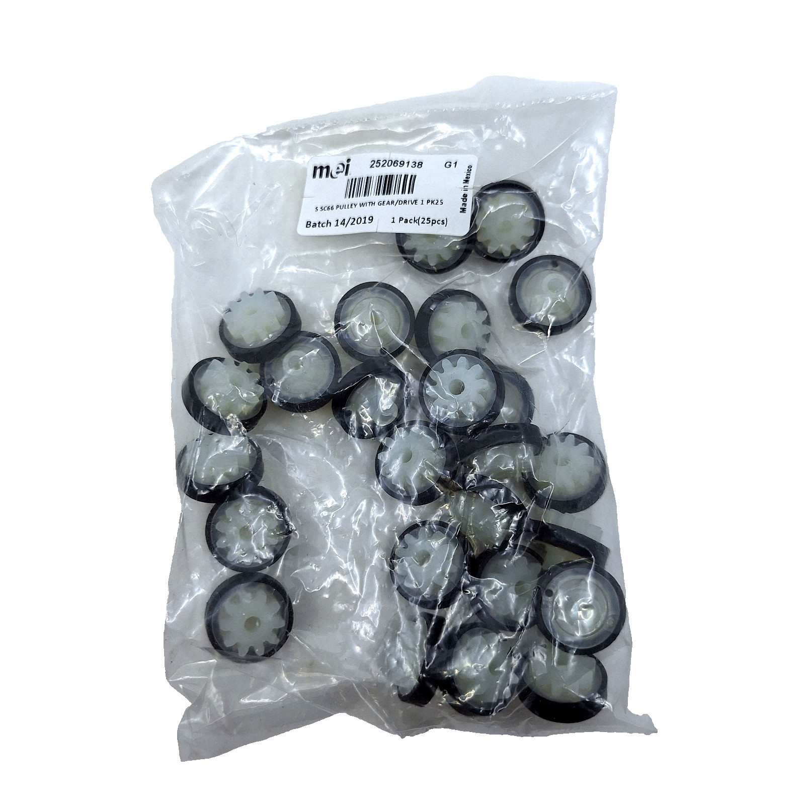 MEI 252069138 G1 SC66 Pulley with Gear/Drive 25 Pack