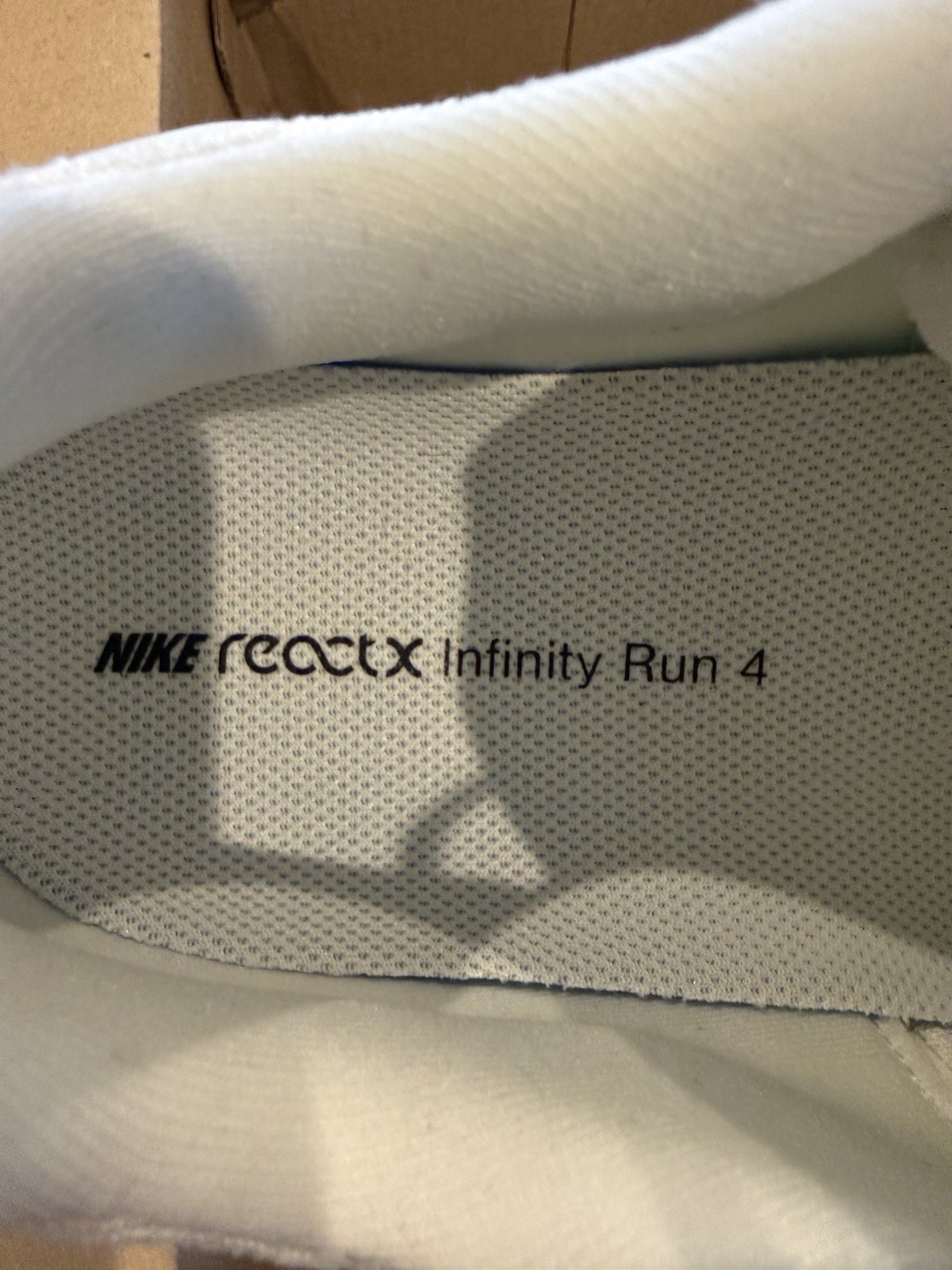 NEW Nike ReactX Infinity Run 4 Men's White Yellow Mesh Running Sneakers US 11.5