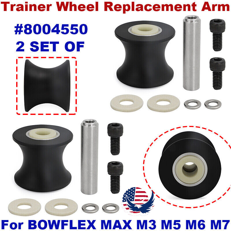 2 X WHEEL Replacement Arm Roller 8004550 For BOWFLEX MAX TRAINER M3 M5 M6 M7 M8