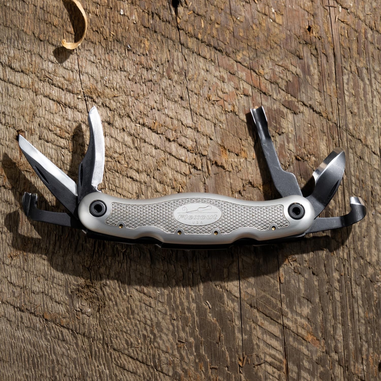 Left Handed Carvin Jack 2.0, Folding Multi Tool for Woodcarving, Includes 6 Blad