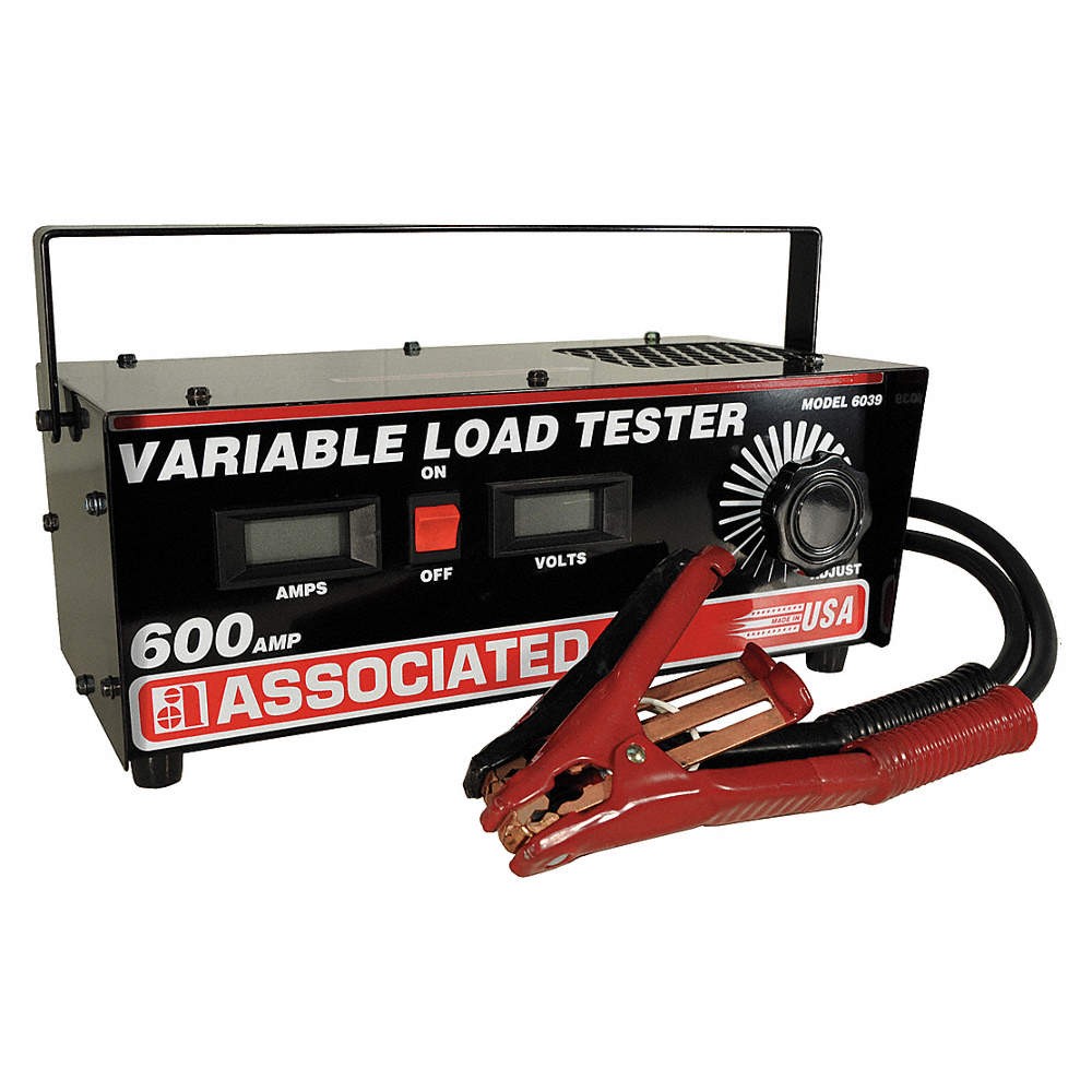 ASSOCIATED EQUIP 6039 Variable Load Tester, 0to19 VDC, Digital 29RW03