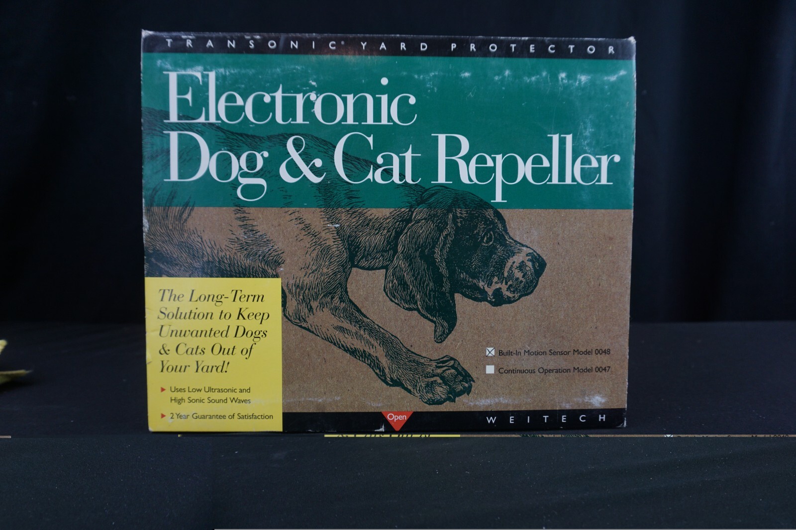 WEITECH  Model 0048 Electronic Dog & Cat Repeller with Motion Sensor NEW