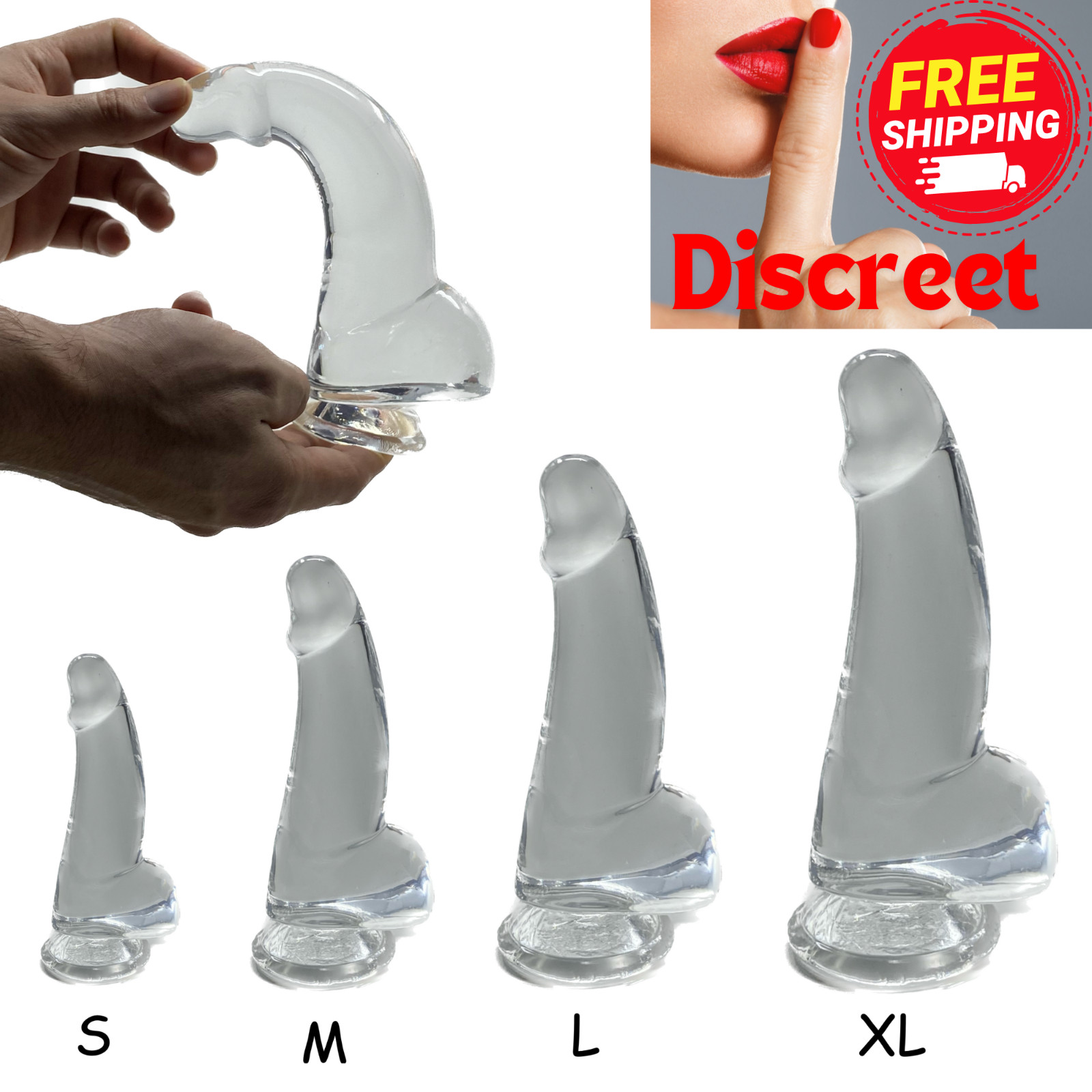 New Silicone Realistic Huge Dildo Suction Cup Anal Vagina Sex Toys for Women